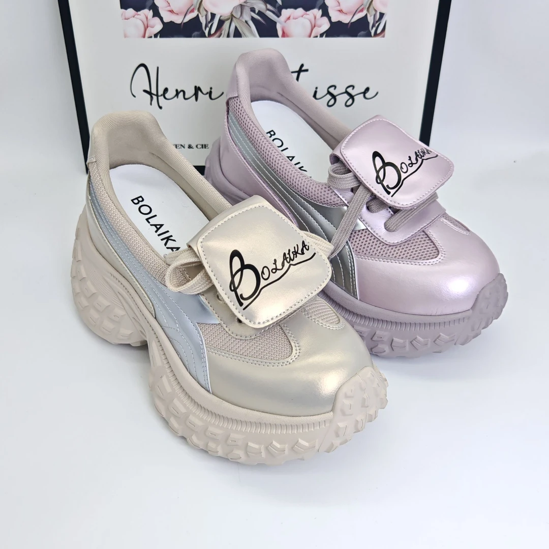 增高9cm夏轮胎底运动鞋软底细带内增高女鞋真皮百搭圆头女鞋