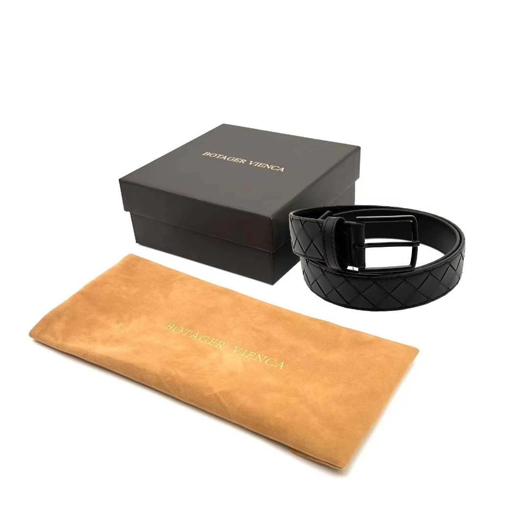 BIEUBRAYR/【编织大格】手工男士腰带时尚经典门店同步热卖奢侈