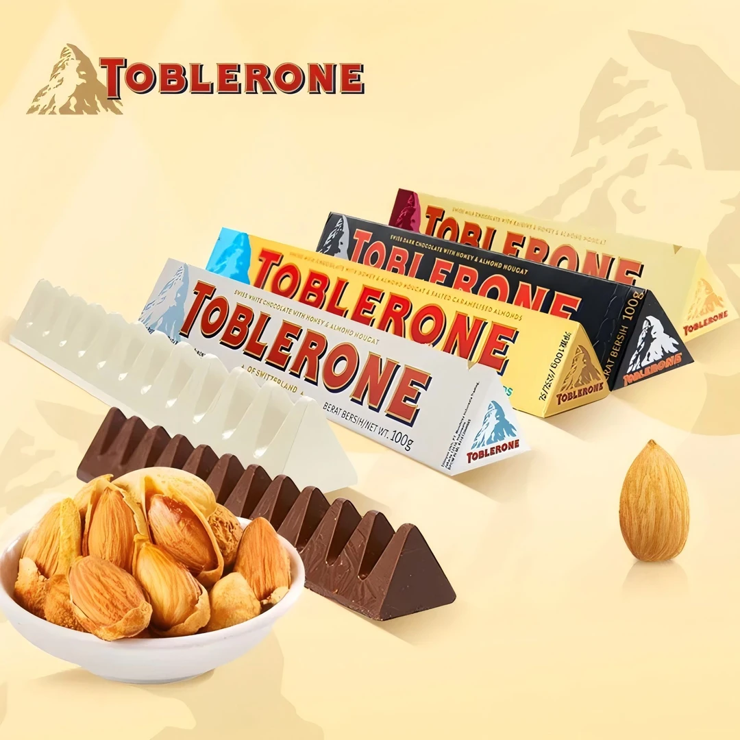 【2条】瑞士进口Toblerone三角牛奶巧克力丝滑香醇浓郁经典休闲零食