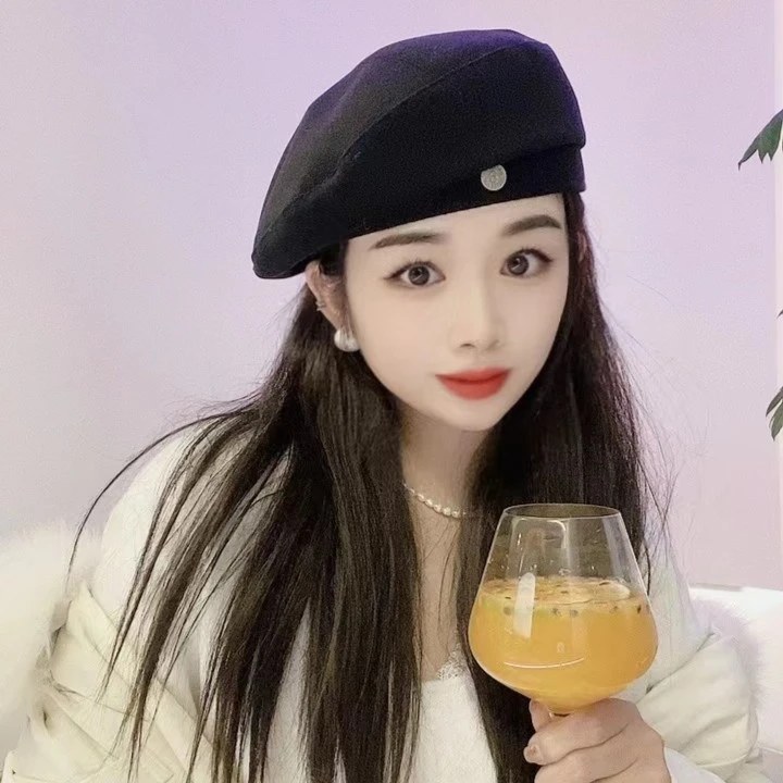 百搭时尚毛呢贝雷帽韩系显脸小气质复古优雅网红ins女士【F025】