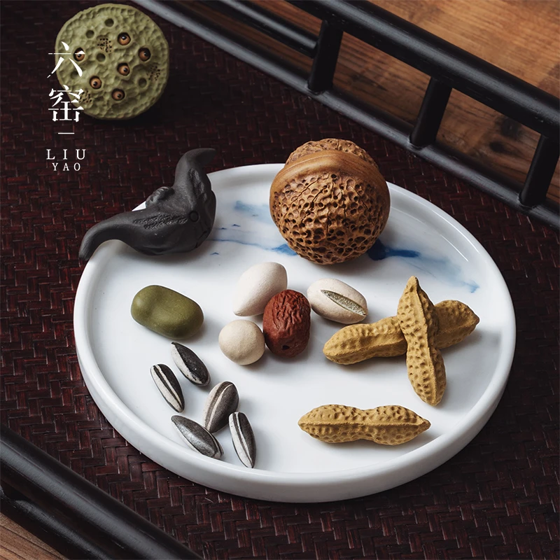 紫砂茶宠 摆件可养仿真核桃花生瓜子聚宝盆精品茶玩禅意创意把玩