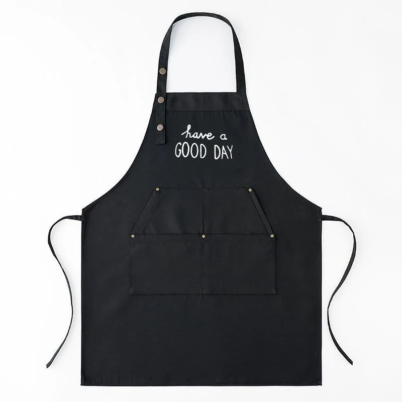 加厚工作服上班围裙成人定制奶茶店印字防油耐磨透气餐饮logo男女