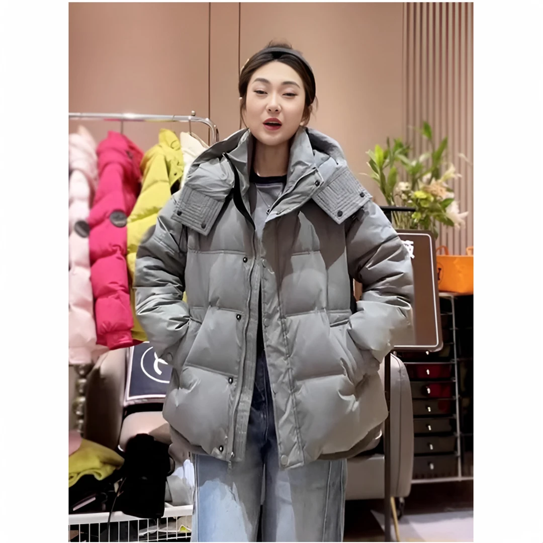 200-300斤冬季新款加厚棉衣女短款加棉保暖外套欧洲站时尚面包服