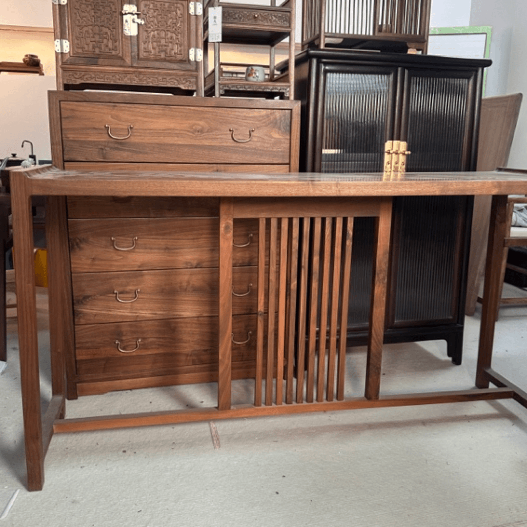 北美黑胡桃玄关条案定制链接