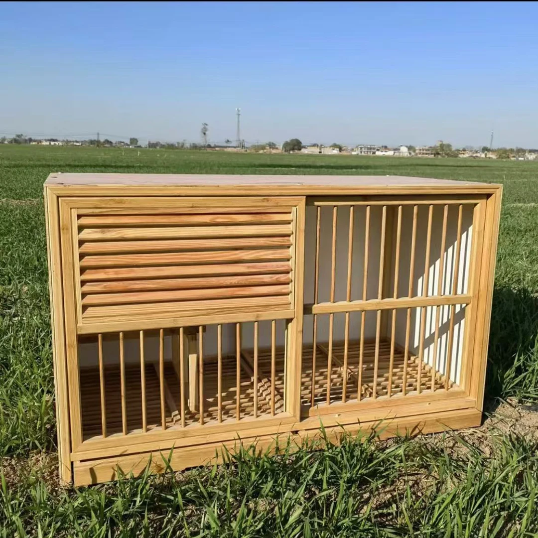 竹木防水板巢箱赛飞巢箱种鸽配对笼鸽子笼子巢箱竹木笼赛实木繁殖