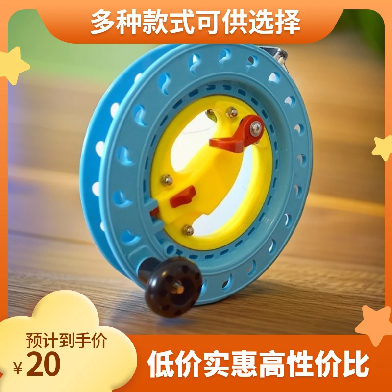 鲢鳙哥同款专业钓鲢鳙手摇渔轮钓大头鱼花白鲢手摇蓝色渔轮加厚