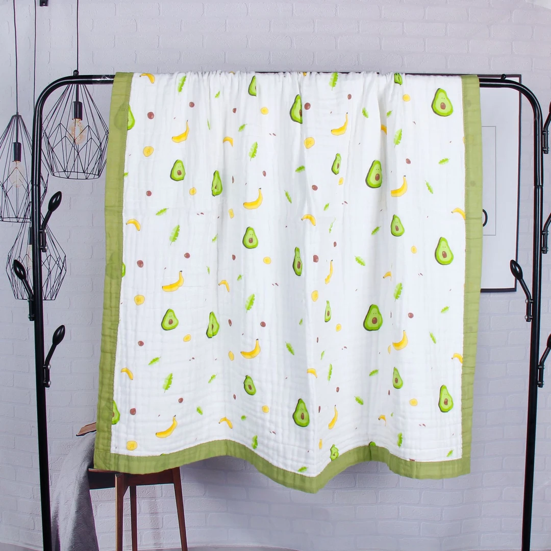 新生婴儿六层纱布纯棉浴巾 盖毯