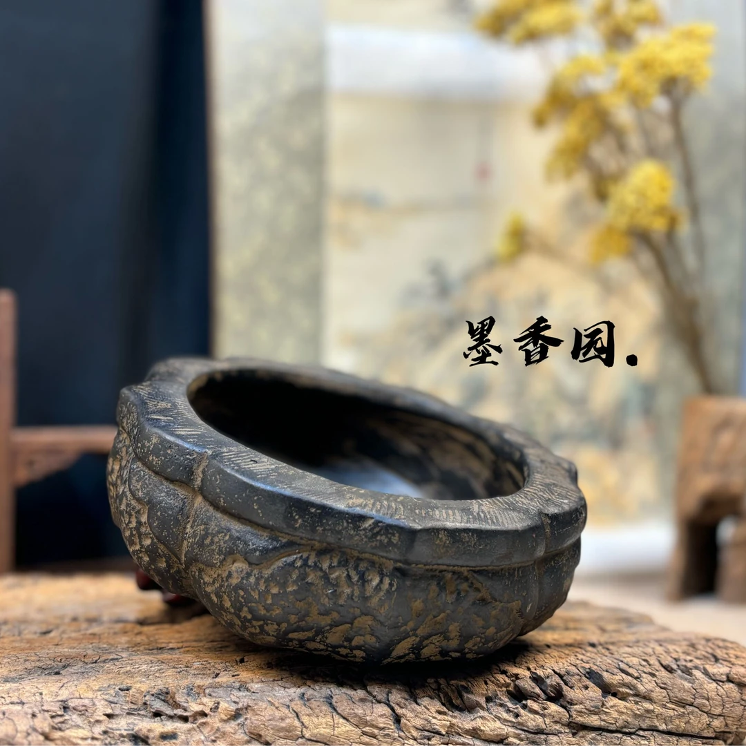 墨香园—葵纹盆-田园风中式做旧葵花盆盆景种菩提多肉花