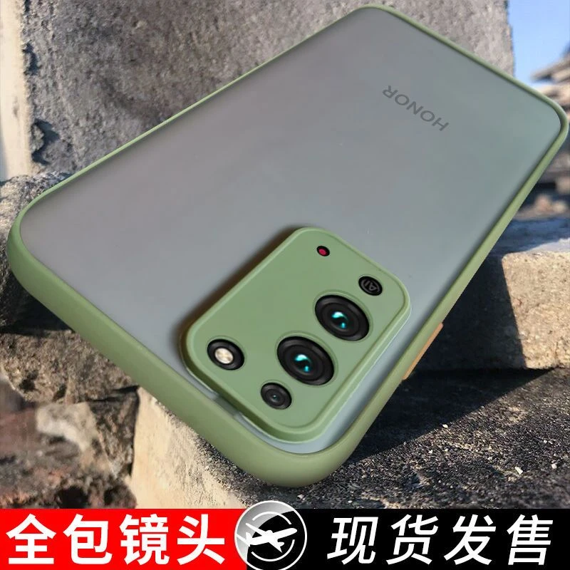 适用于华为Honor荣耀X10max肤感撞色手机壳KKG-AN00全包镜头磨砂