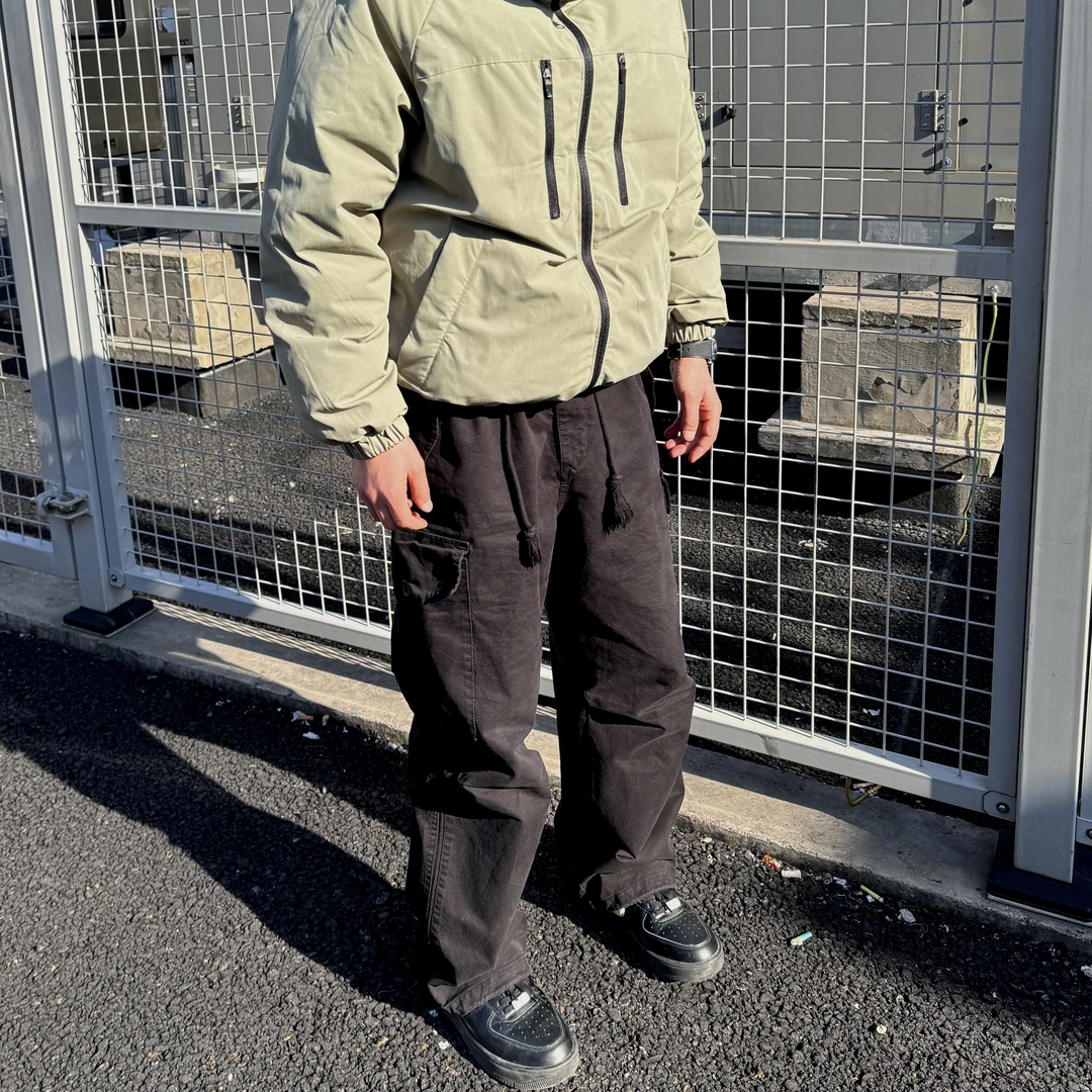 GP2 阿苏特染伞兵工装裤2024秋冬新品街头松紧腰潮牌宽松降落伞裤