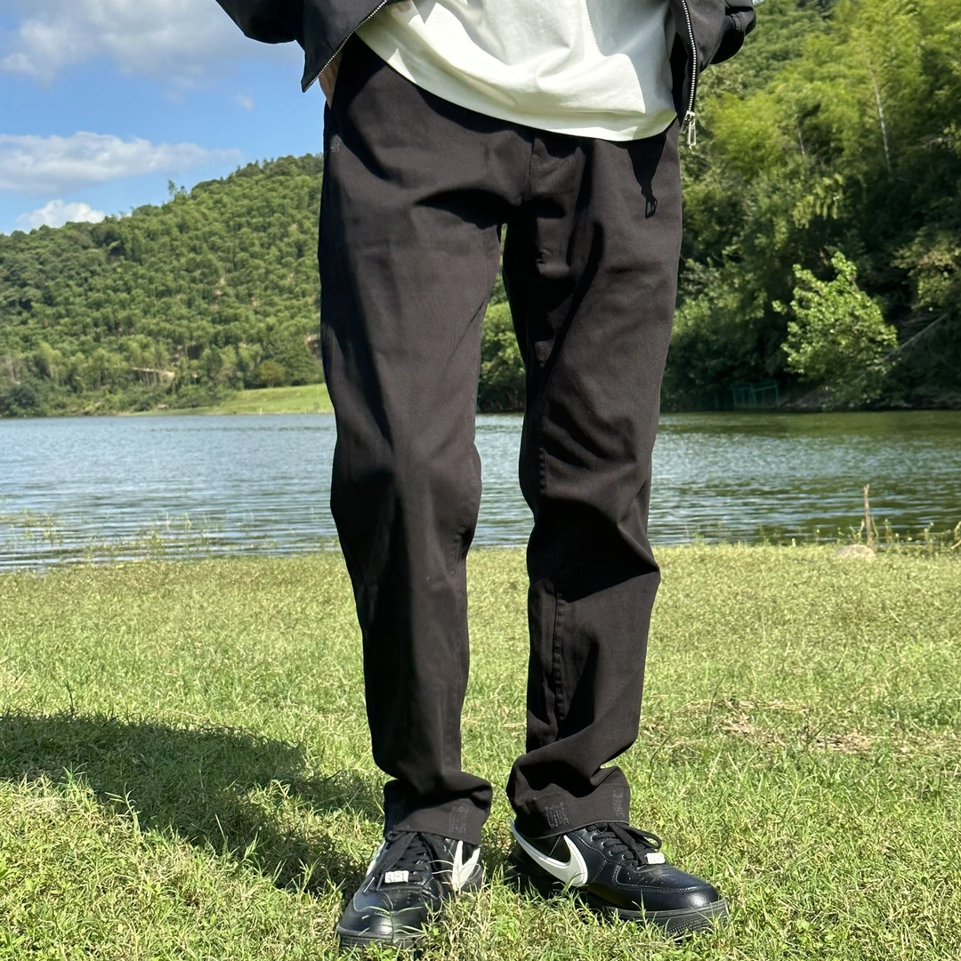 GP2 美式男微直筒做旧破坏可调节水洗街头牛仔裤长裤弹力休闲裤