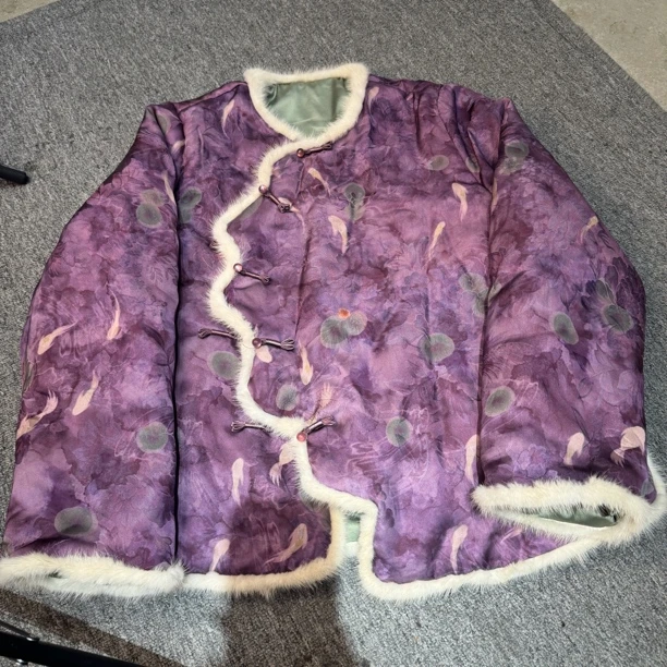 6812#《紫罗兰》日常新中式重工满绣宝藏国服外套百搭宽松棉外衣