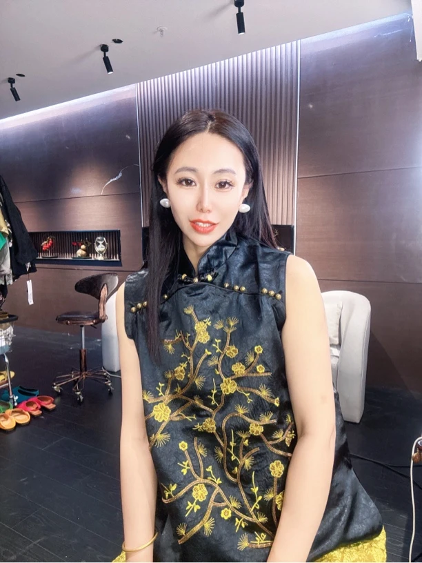 6301-1#《发财树》#重工国服百万针刺富贵刺绣新中式百搭宽松马甲