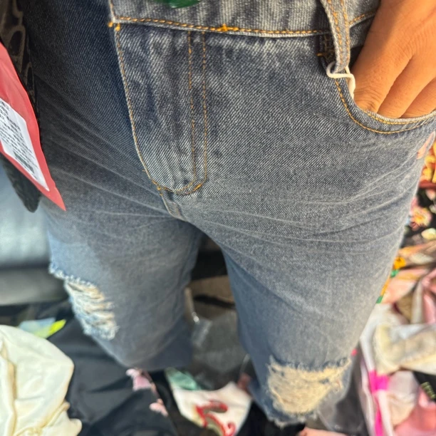 570#重工提花休闲夏季薄款百搭显瘦提花裤子