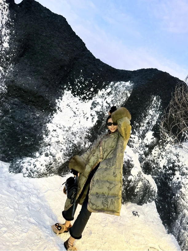 6823#《大狐狸羽绒》红人上新百搭宽松复古中式网红羽绒外套