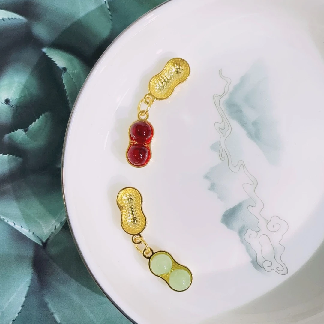 2024新国风好事花生旗袍玉石扣古风