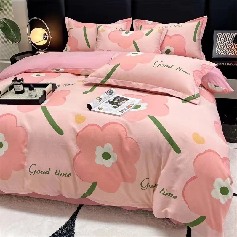 【高货清仓】精品加柔纯棉磨毛健康印花亲肤四件套/复古大花