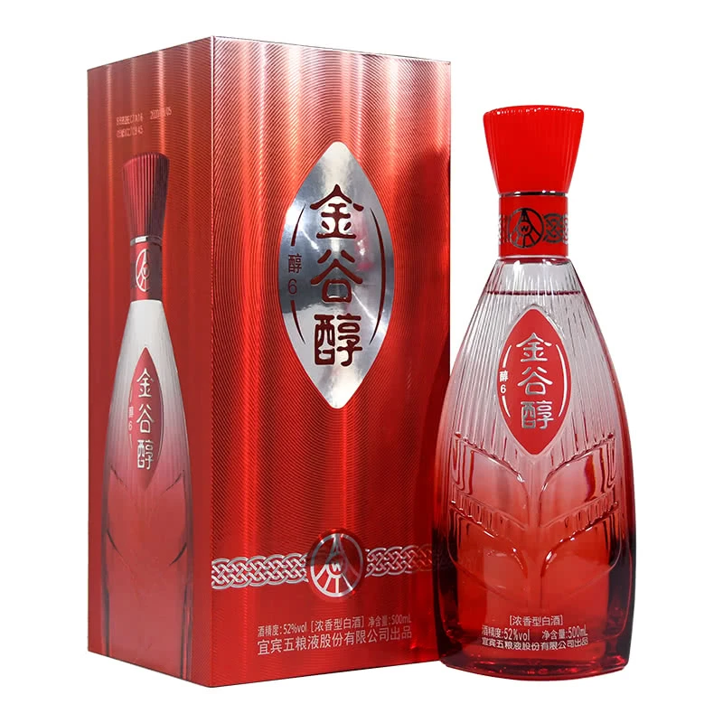 52°金谷醇·醇6   浓香型白酒 500ml