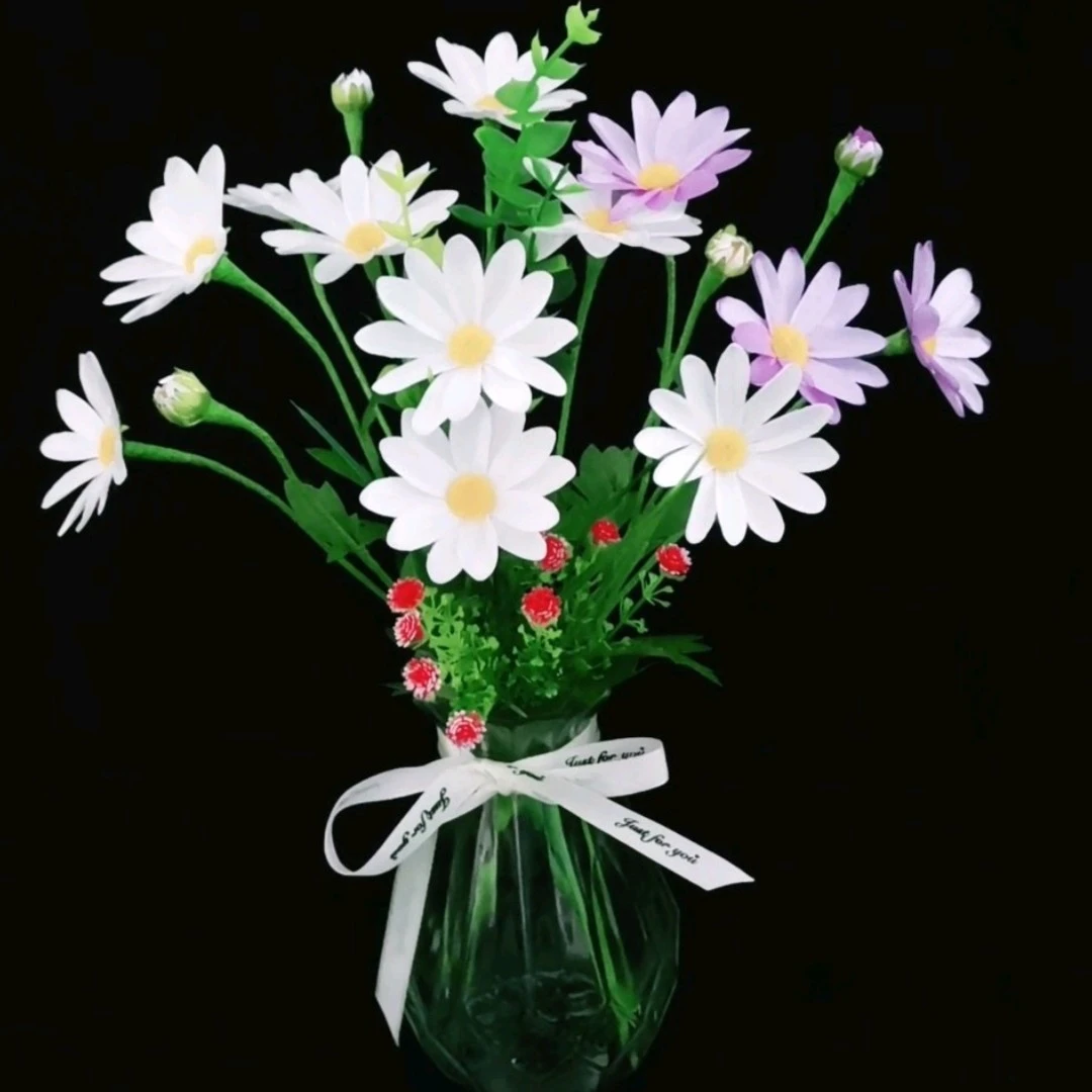 diy丝带小雏菊材料包手工制作材料