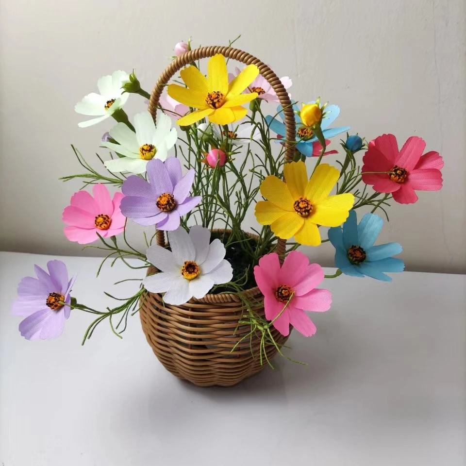 diy丝带格桑花材料包【橙子手工推荐】