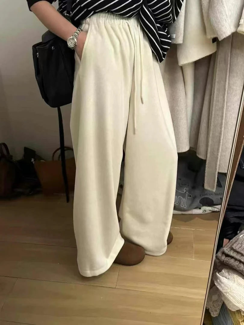 5172-厚绒阔腿长裤