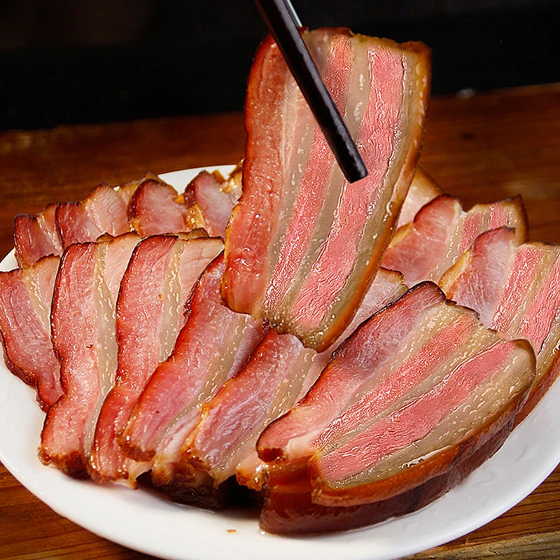 一味川夫[现场改价链接]四川正宗烟熏水晶五花腊肉以直播间为准