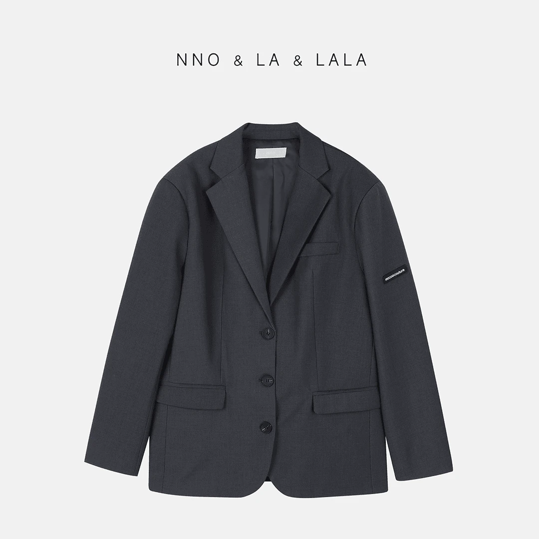 LA  oversize 小众袖标 西服外套26326