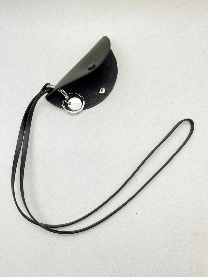非金属皮质项链 小众百搭收纳包小巧男女钥匙 包钥匙扣项链配饰