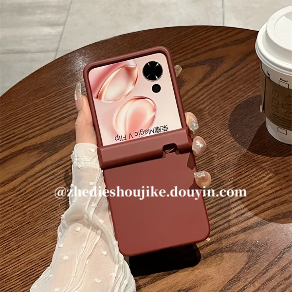 适用荣耀magic vflip手机壳magicvflip折叠屏新款高级简约纯色女