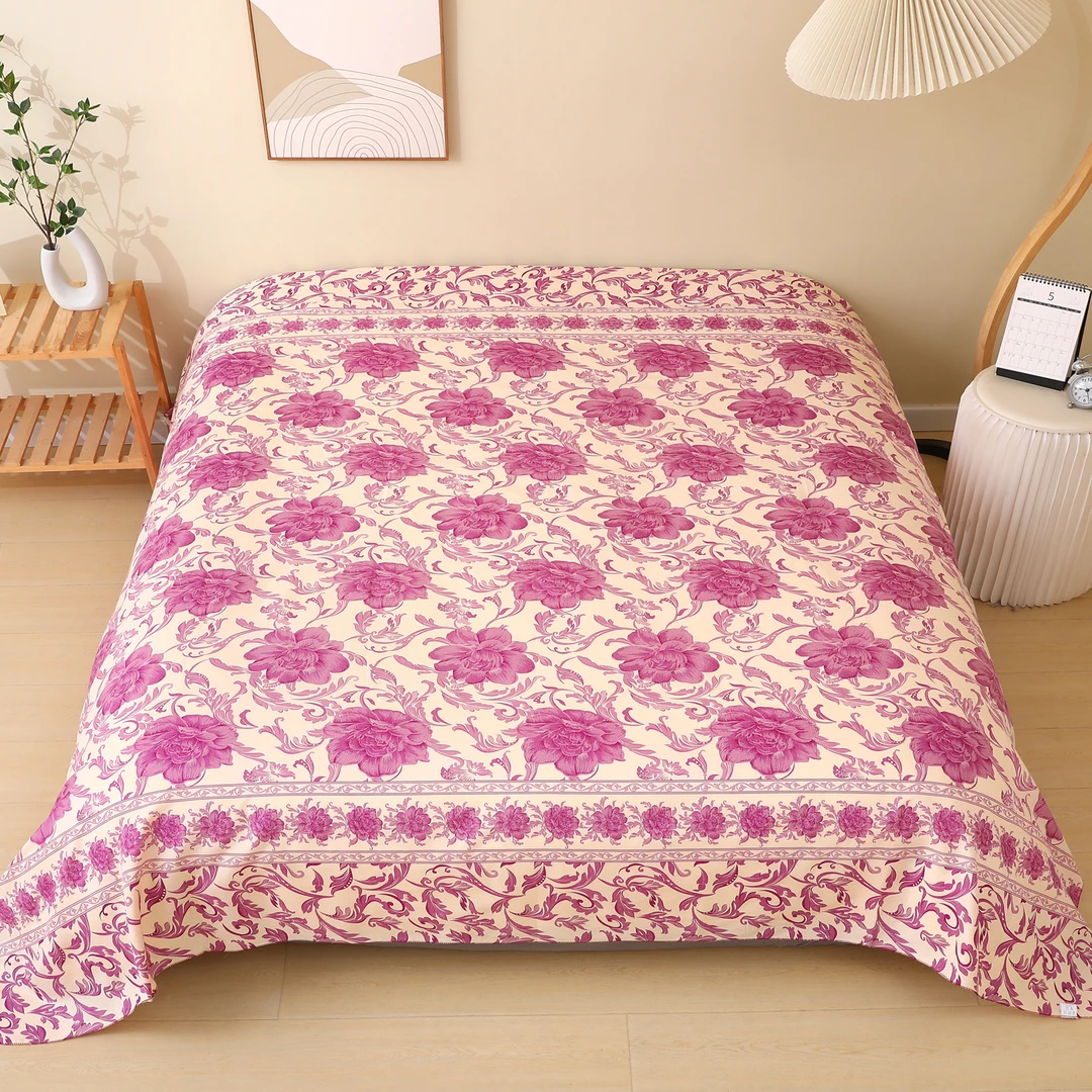 床单单件斜纹棉双人床单四季通用柔软亲肤加大男女家用碎花被单