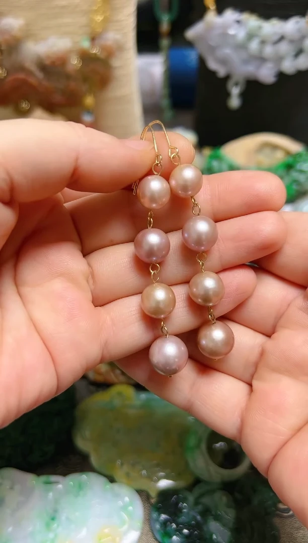 【闪购商品】淡水珍珠耳饰未镶嵌祥麟阁