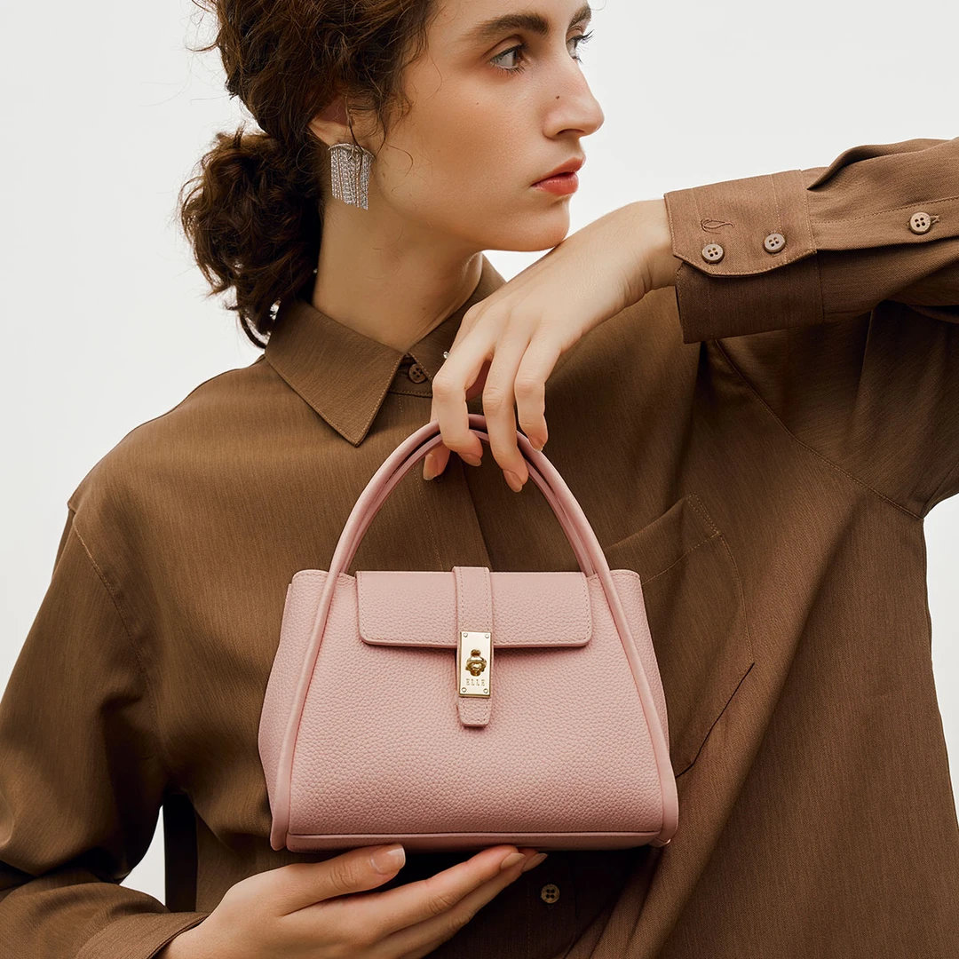 ELLE｜【送女友】轻奢包包大容量百搭通勤手提菜篮子包斜挎女包