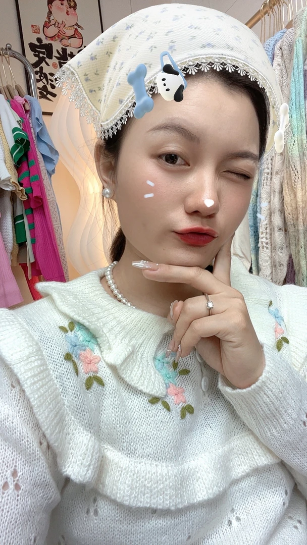 【601-800】显瘦白色洋气2024冰丝短袖仙女甜美气质蕾丝百搭