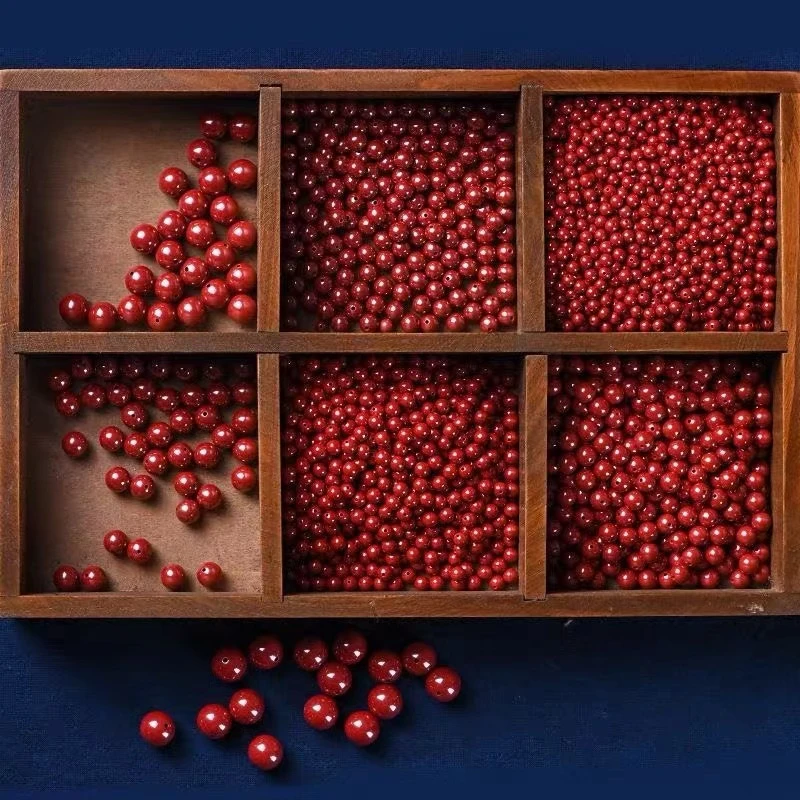 含辰砂工艺品手工创意DIY紫砂散珠配件混装自制手串男女