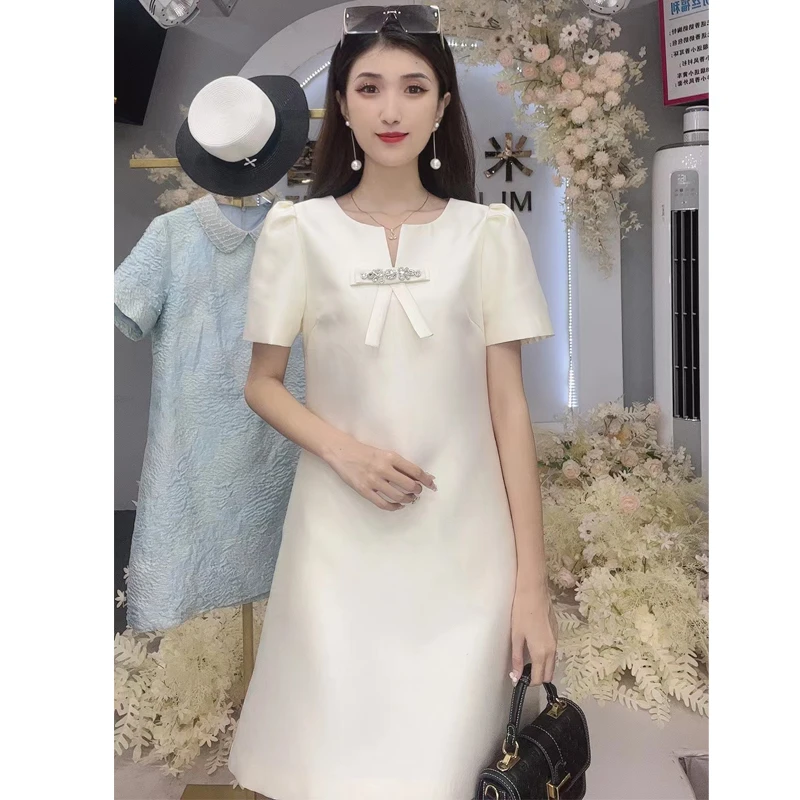 人间富贵花2024新款高档连衣裙高贵妈妈裙子高级感连衣裙605