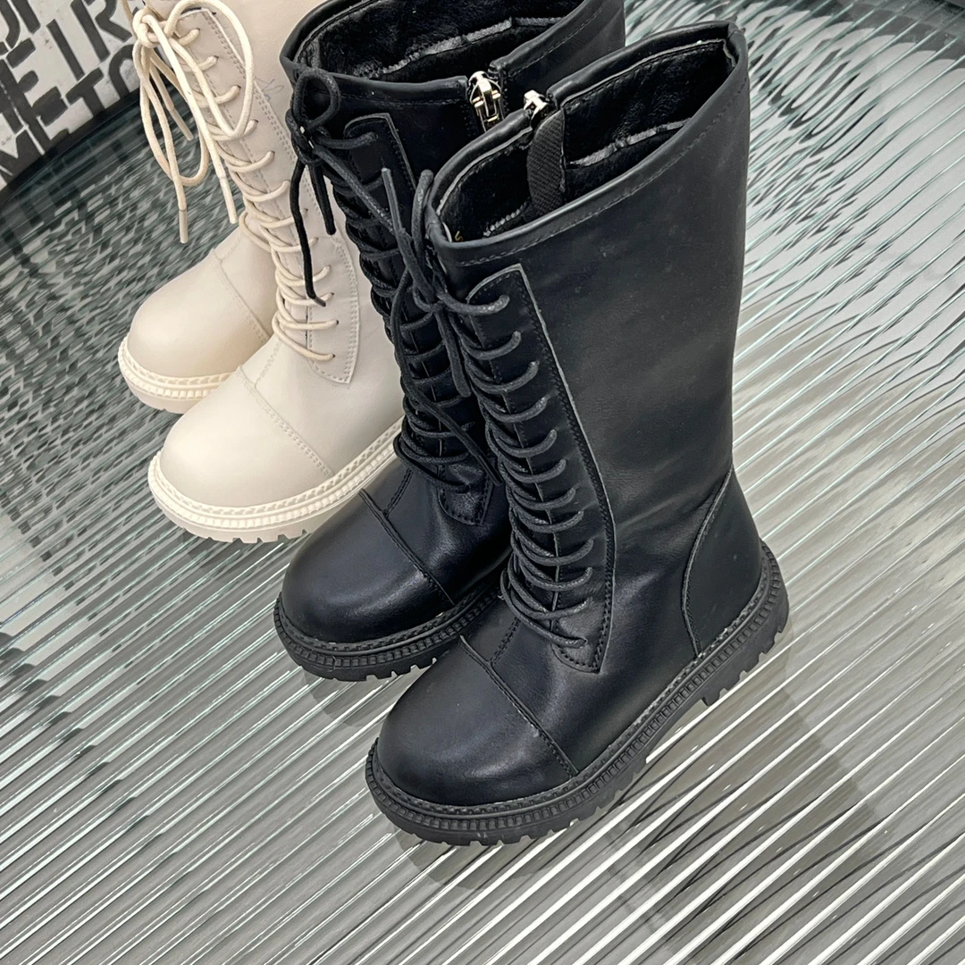 L【26码-30码 童鞋】  品牌时尚秋冬女宝鞋高筒马丁靴L检    19668