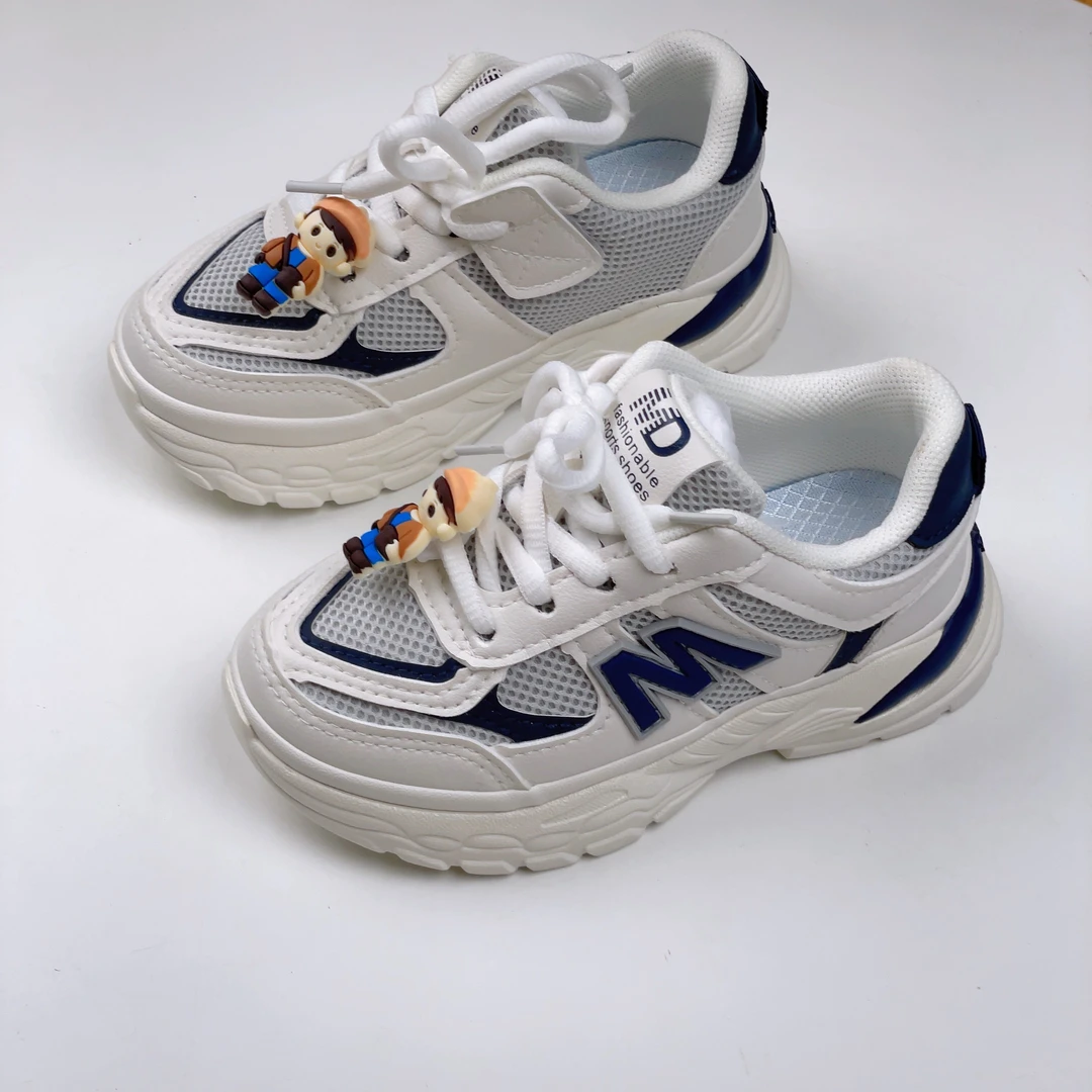 26-38码2023新款中大童软底跑步旋转纽扣运动鞋（阿里新款） 1725