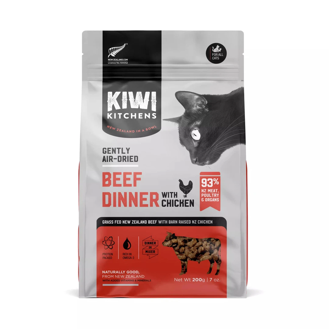 Kiwi Kitchens新西兰进口无谷风干猫主粮鸡肉高蛋白长肉发腮猫粮