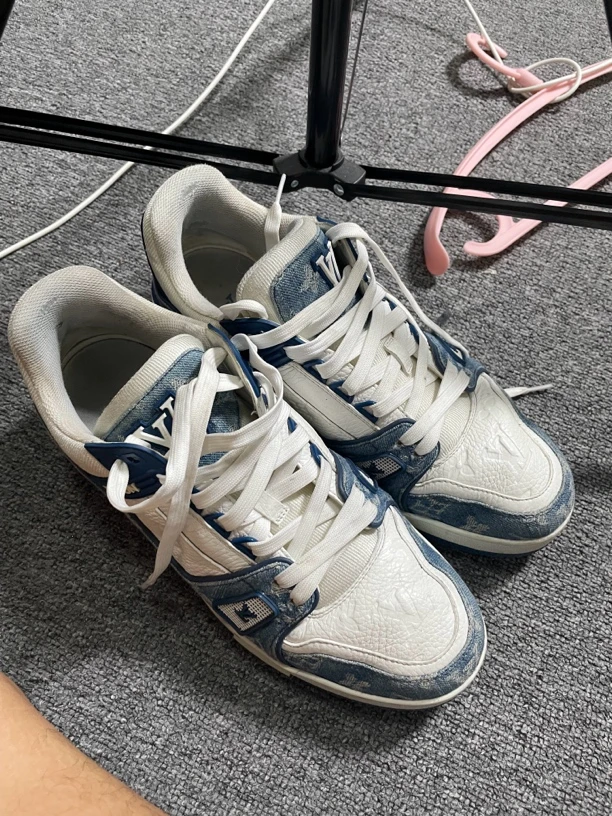 LV 蓝牛仔 老花 运动鞋