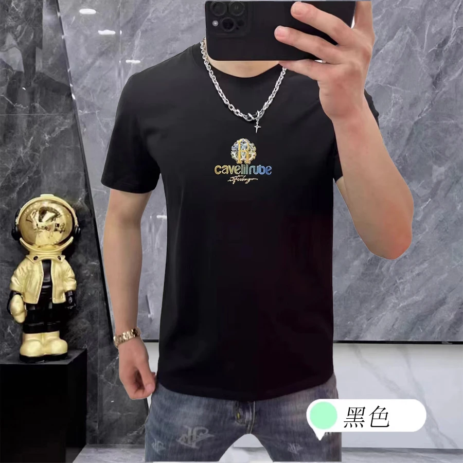 【欧货轻奢】男士新款欧货高品质简约帅气百搭流行圆领T恤6905