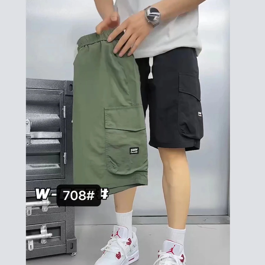 【潮流短裤】夏季薄款潮流百搭工装风休闲时尚男士运动短裤W-708