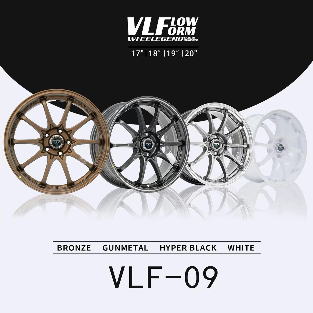 巨久VLF09小抛边多辐条旋压轻量化18寸改装轮毂适用MINI思域凯美