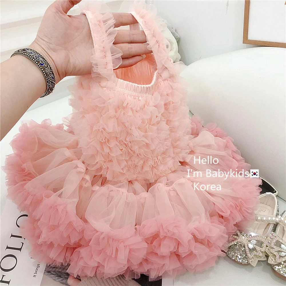 tutu裙女童连衣裙夏季宝宝蓬蓬礼服公主裙婴儿周岁裙子儿童兔兔裙