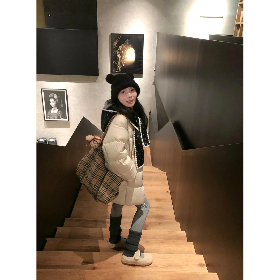 温柔减龄面包服上衣女冬季新款加绒保暖棉服外套宽松遮肉棉衣棉袄