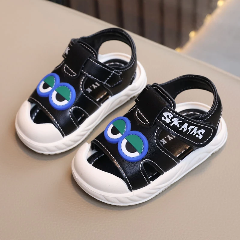 2024夏季儿童凉鞋0-1-2岁学步鞋包头软底宝宝鞋子男女童卡通凉鞋