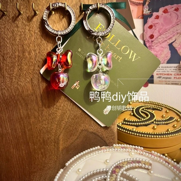 鸭鸭家.定制款电镀七彩“半孔樱桃”