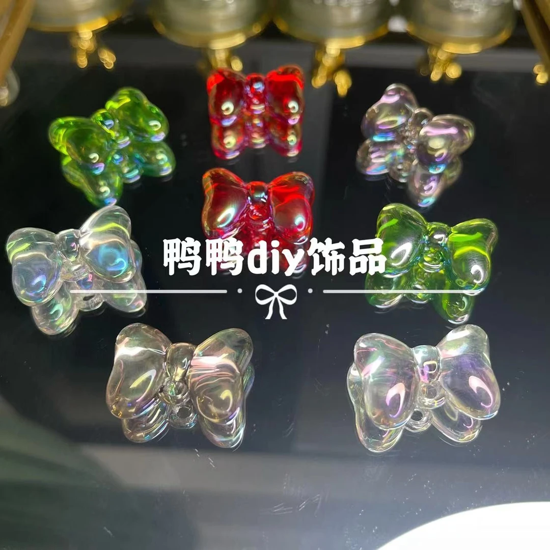 鸭鸭家.定制款高透七彩“蝴蝶结”