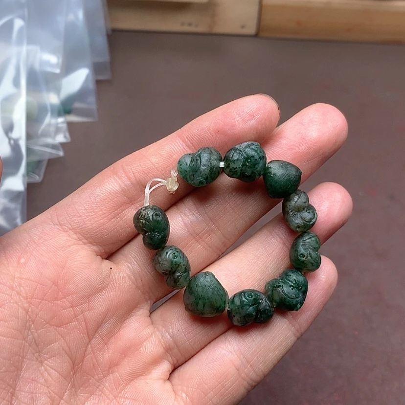 「闪购商品」独山玉珠宝半成品未镶嵌女**丢