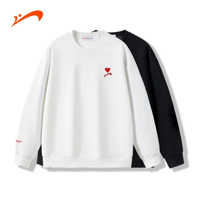 贵人鸟秋冬新款卫衣国潮圆领长袖运动时尚情侣百搭休闲宽松潮流