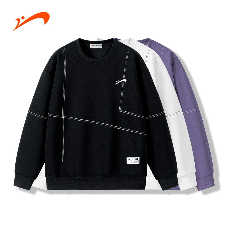 【贵人鸟】长袖运动圆领卫衣休闲套头卫衣潮流秋冬百搭薄荷曼波